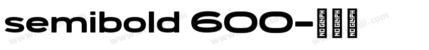 semibold 600字体转换